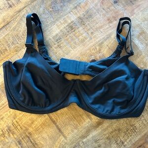 Skims Fits Everybody Unlined Demi Bra Onyx Size 38C
